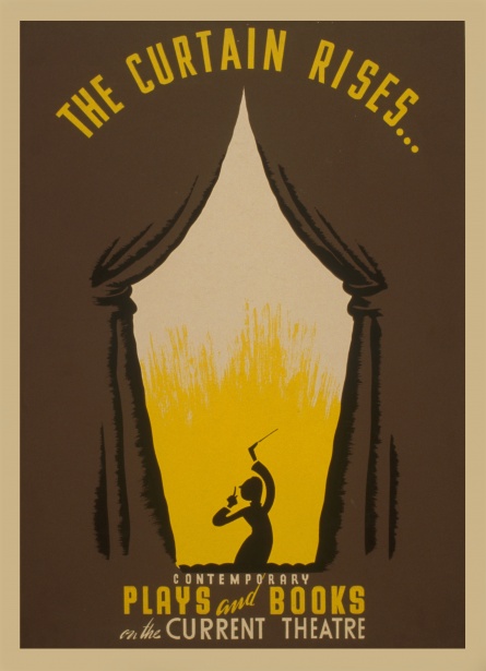 Vintage Theatre Poster Free Stock Photo - Public Domain