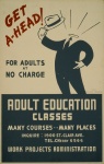 Poster Istruzione per adulti Vintage