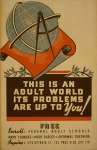 Vzdělávání dospělých Vintage Poster