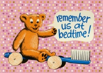 Filles Bedtime brosse à dents signe pelu