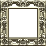 Black baroque frame