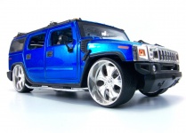 Blue hummer toy truck