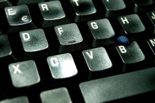 Computer Keyboard, Black Background
