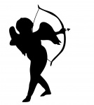 Cupid Silhouette Clipart