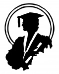 Female Graduate Silhouette Clipart