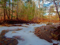 冰冻的小溪
