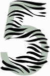 Number 5 Zebra