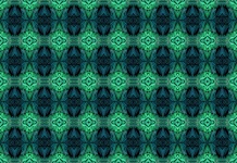 Green and blue feather pattern
