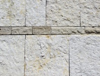 La piedra caliza bloques de la pared