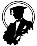 Male Graduate Silhouette Clipart