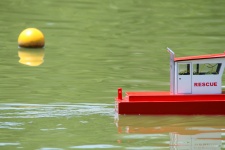 Model Rescue Craft In The Water