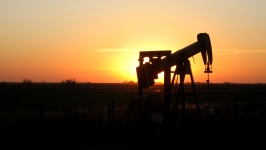 Rig Oklahoma Sunset Oil
