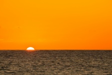 Oranje zee zonsopgang