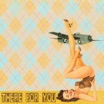 Guerre Retro Pin-up Lady Art Collage