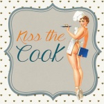 Retro Pinup Lady Art Collage Cook