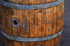 Rusty Whiskey Barrel