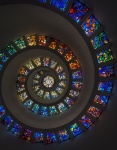 Spiral Buntglas-Fenster