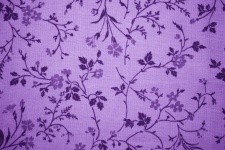 Floral Violet Purple Fabric