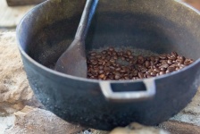 Traditional coffee roasting