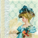 Colagem do vintage Senhora do Victorian