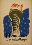 Affiche vintage de la démocratie