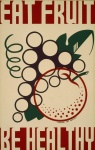 Vintage Coma a fruta Poster