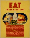 Poster alimentar de epocă