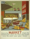 Vintage-Markt Plakat