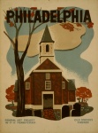Weinlese-Philadelphia-Plakat