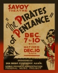 Vintage Pirates of Penzance Poster