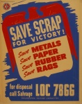 Vintage Scrap Salvage Poster