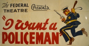 Poster do teatro do vintage