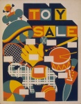 Vente de jouets vintage d'affiche
