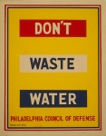 Weinlese-Wasser-Abfall-Plakat