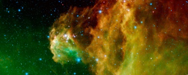 Unga stjärnor dyker upp från Orion