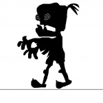 Zombie silhouette