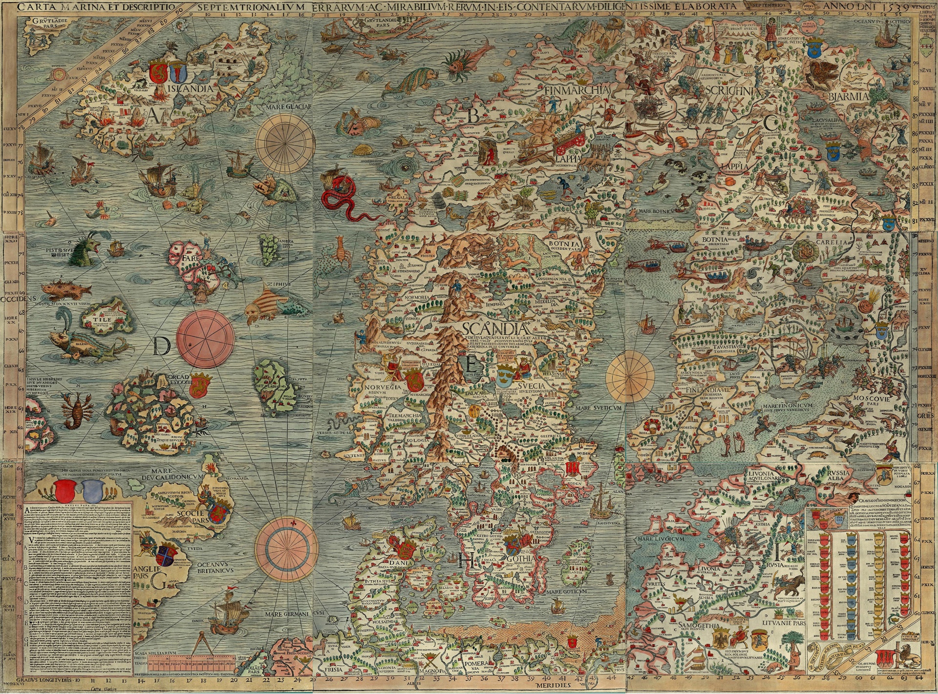 Mapa antiguo del papel pintado
