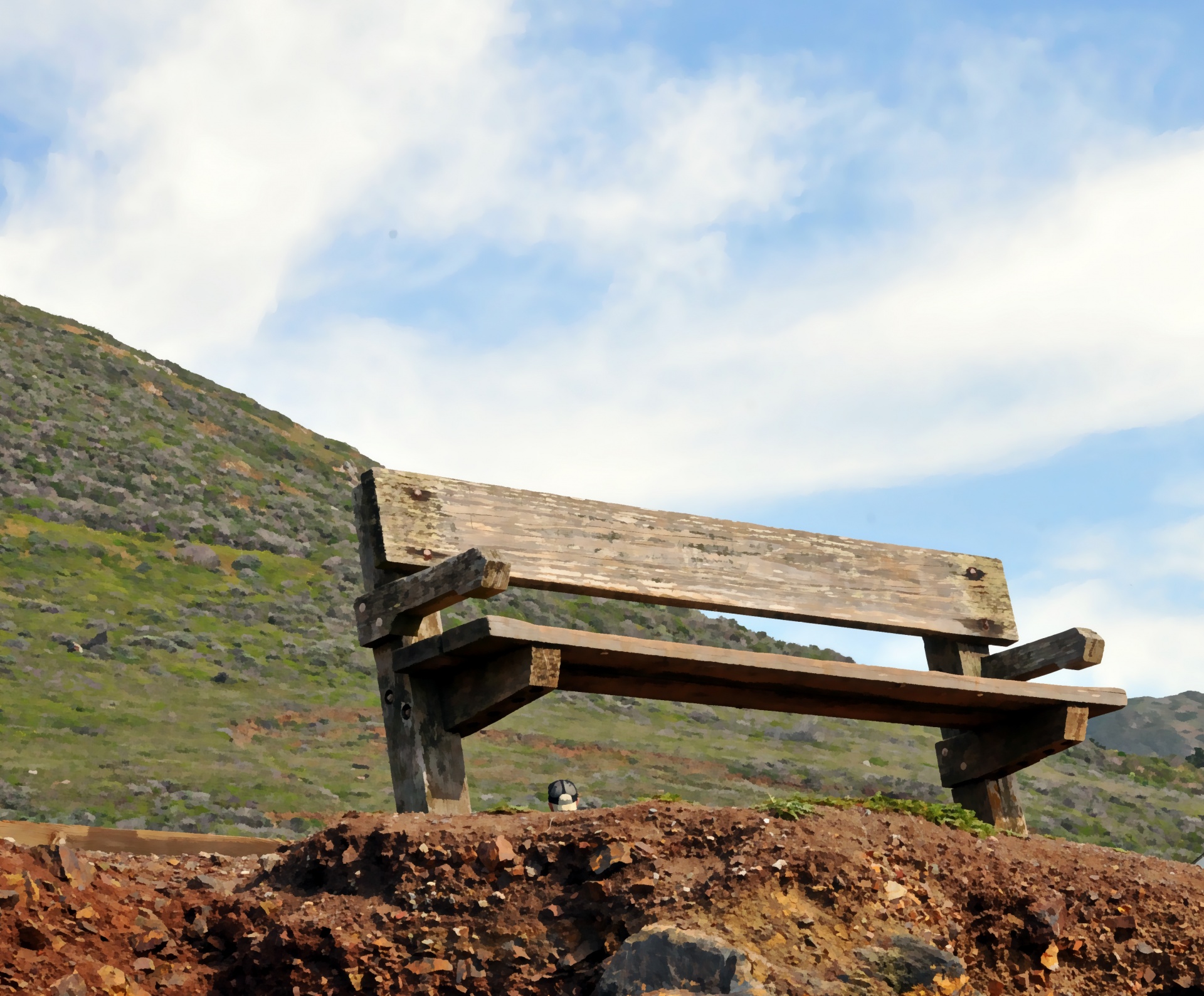 Bench on the Cliff