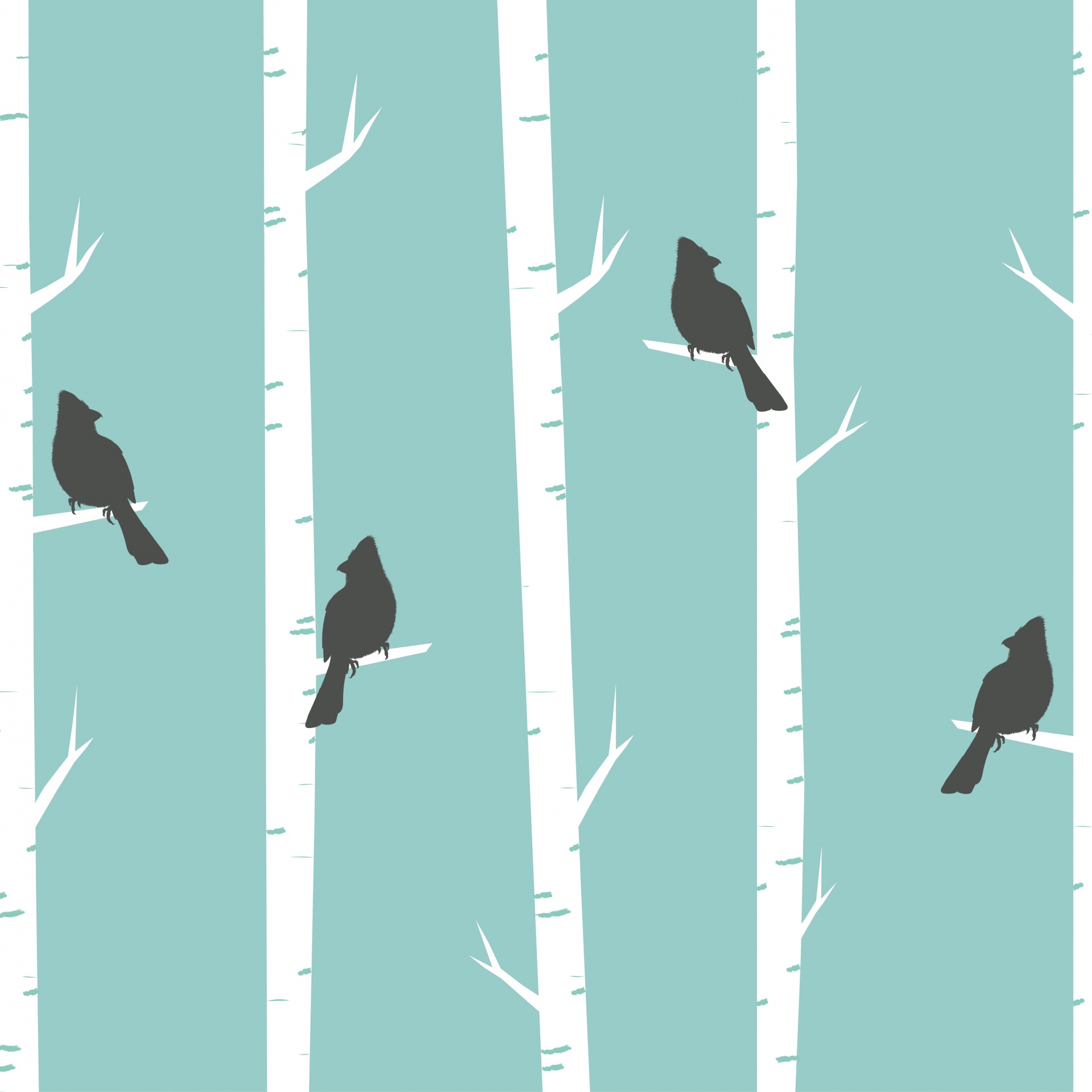 Birds & Trees Wallpaper