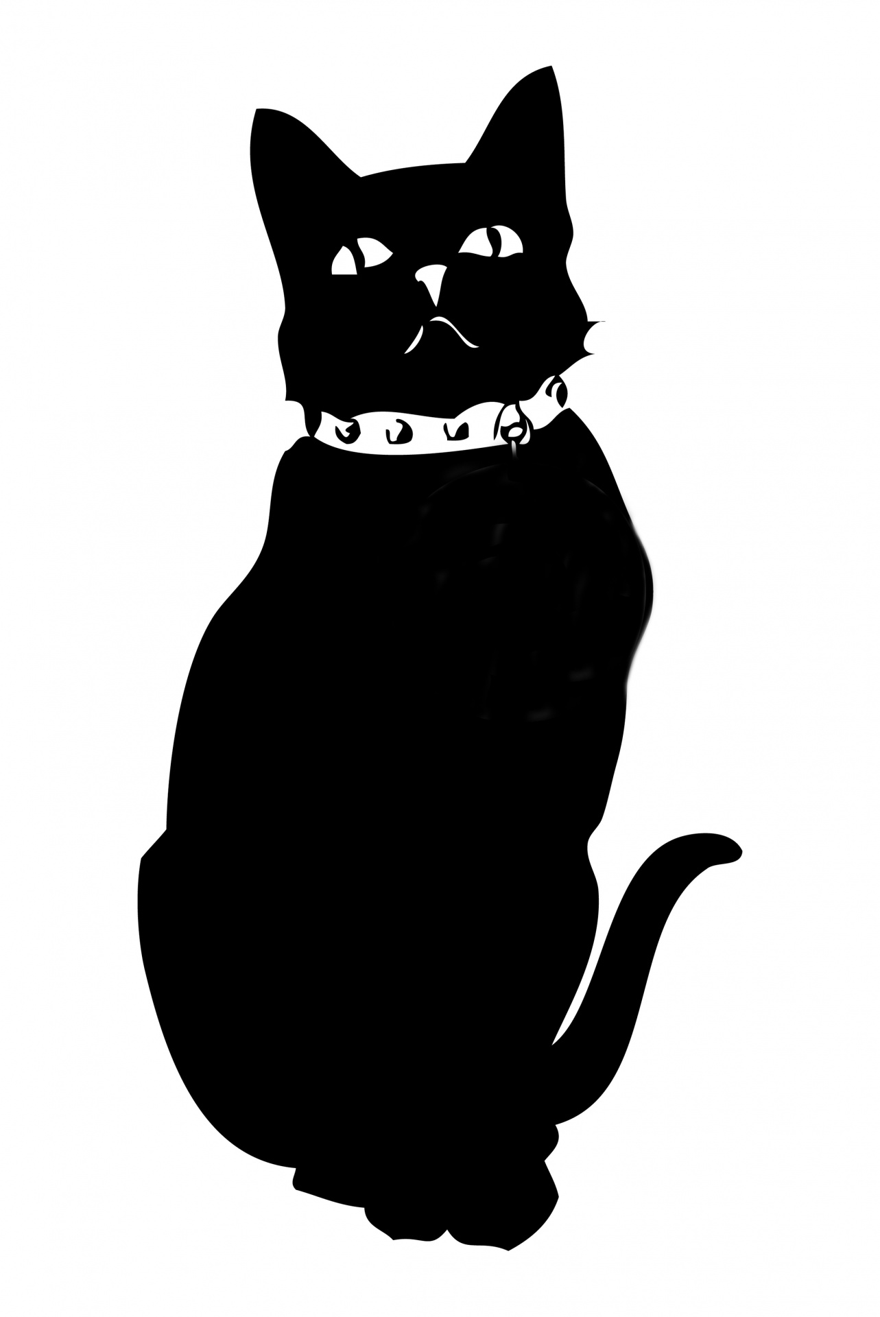 黒猫のシルエット