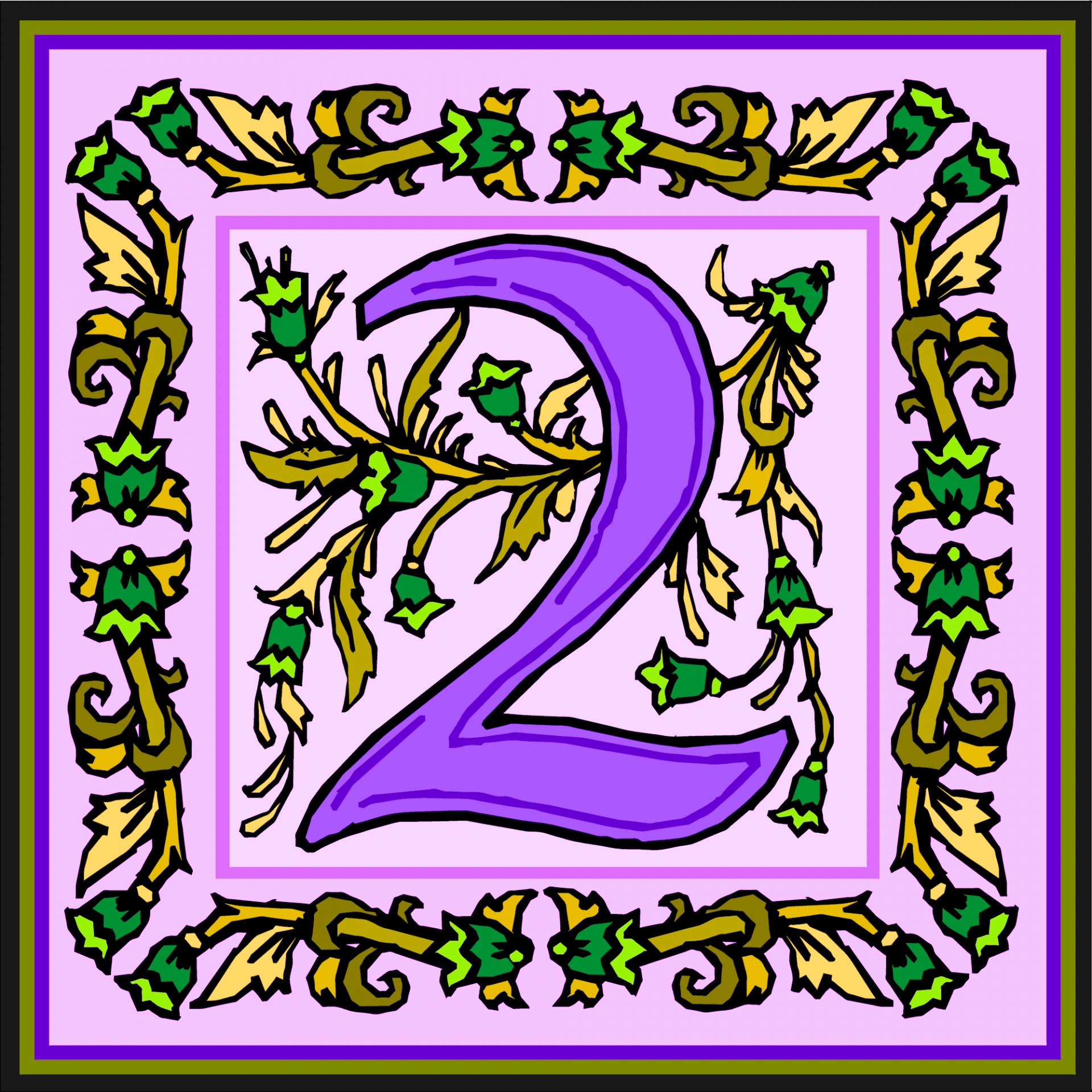 花の紫色の数2