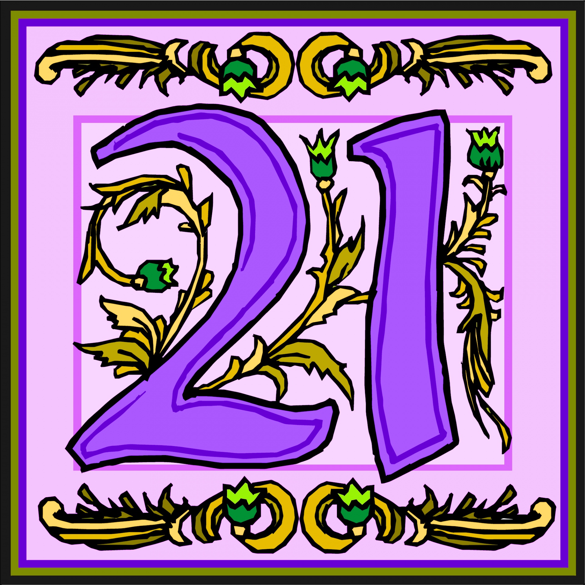 花の紫色の数21