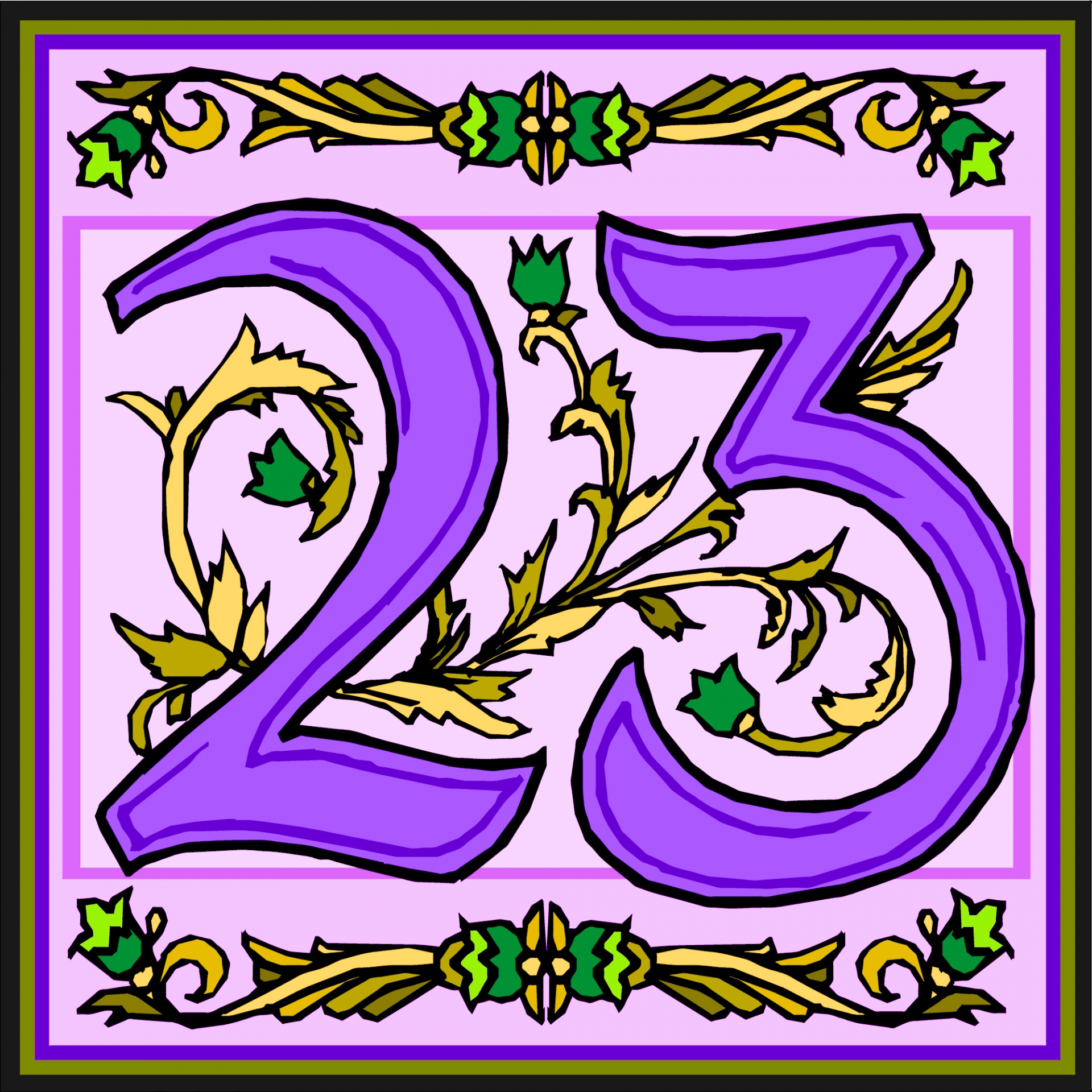 花の紫色の数23