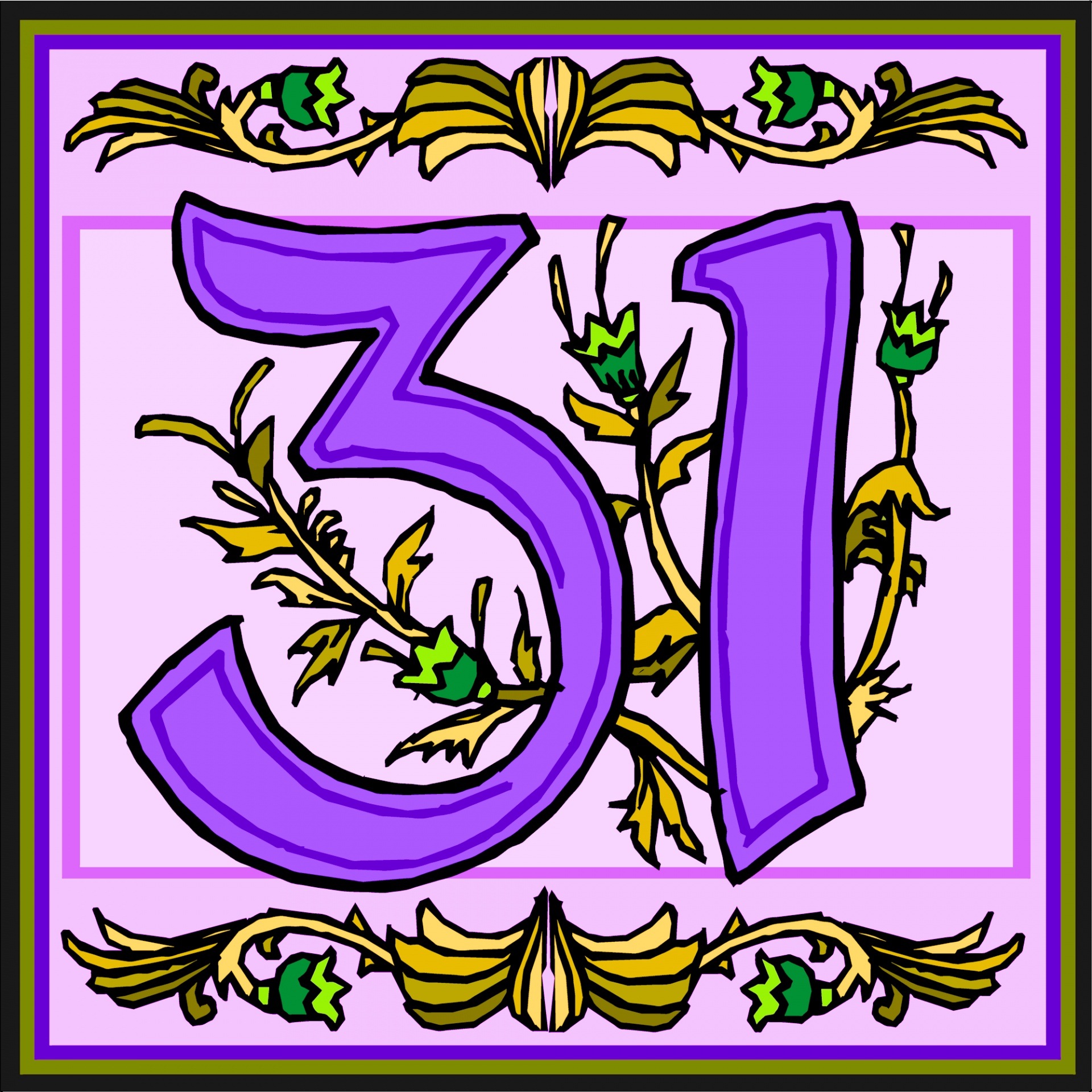 花の紫色の数31