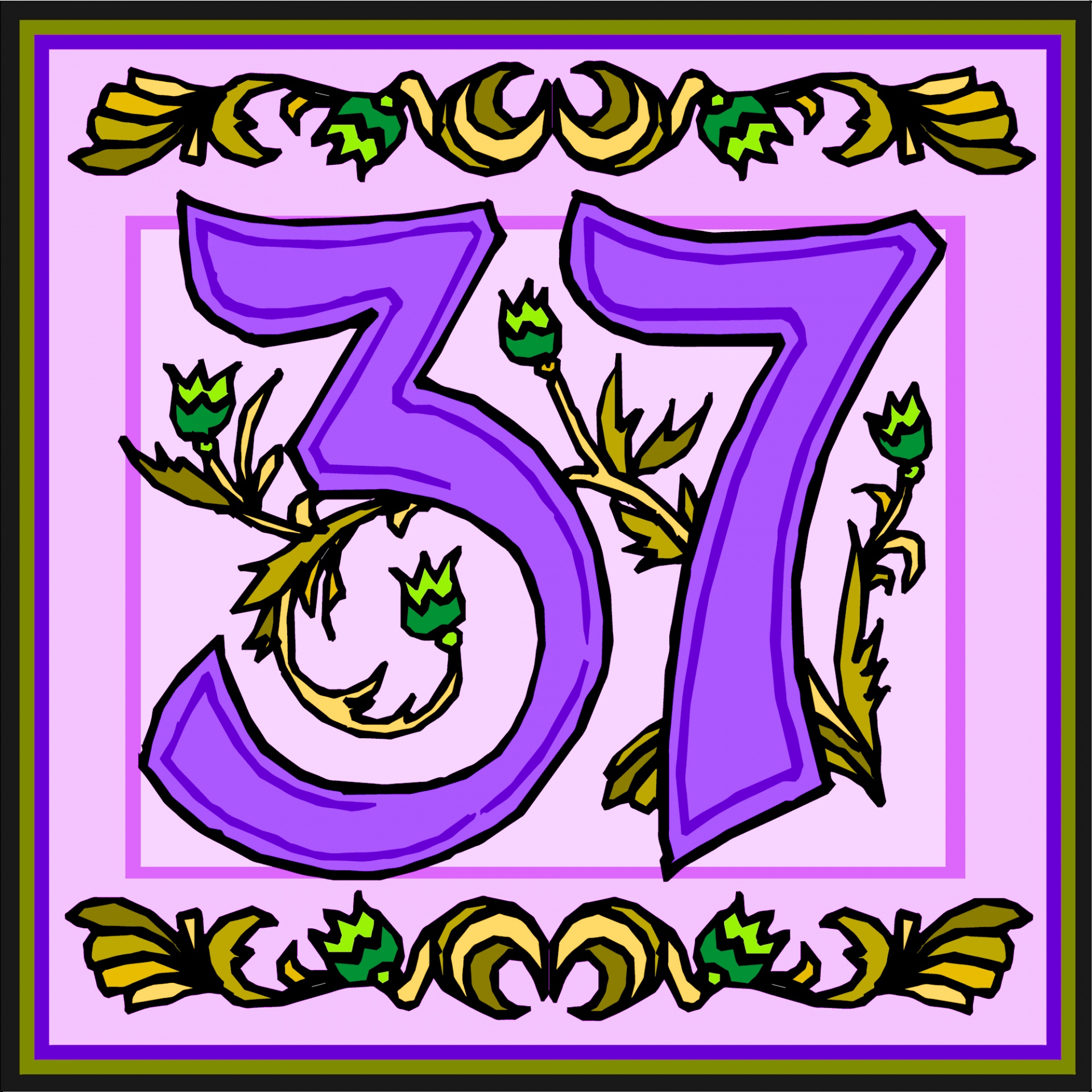 花の紫色の数37