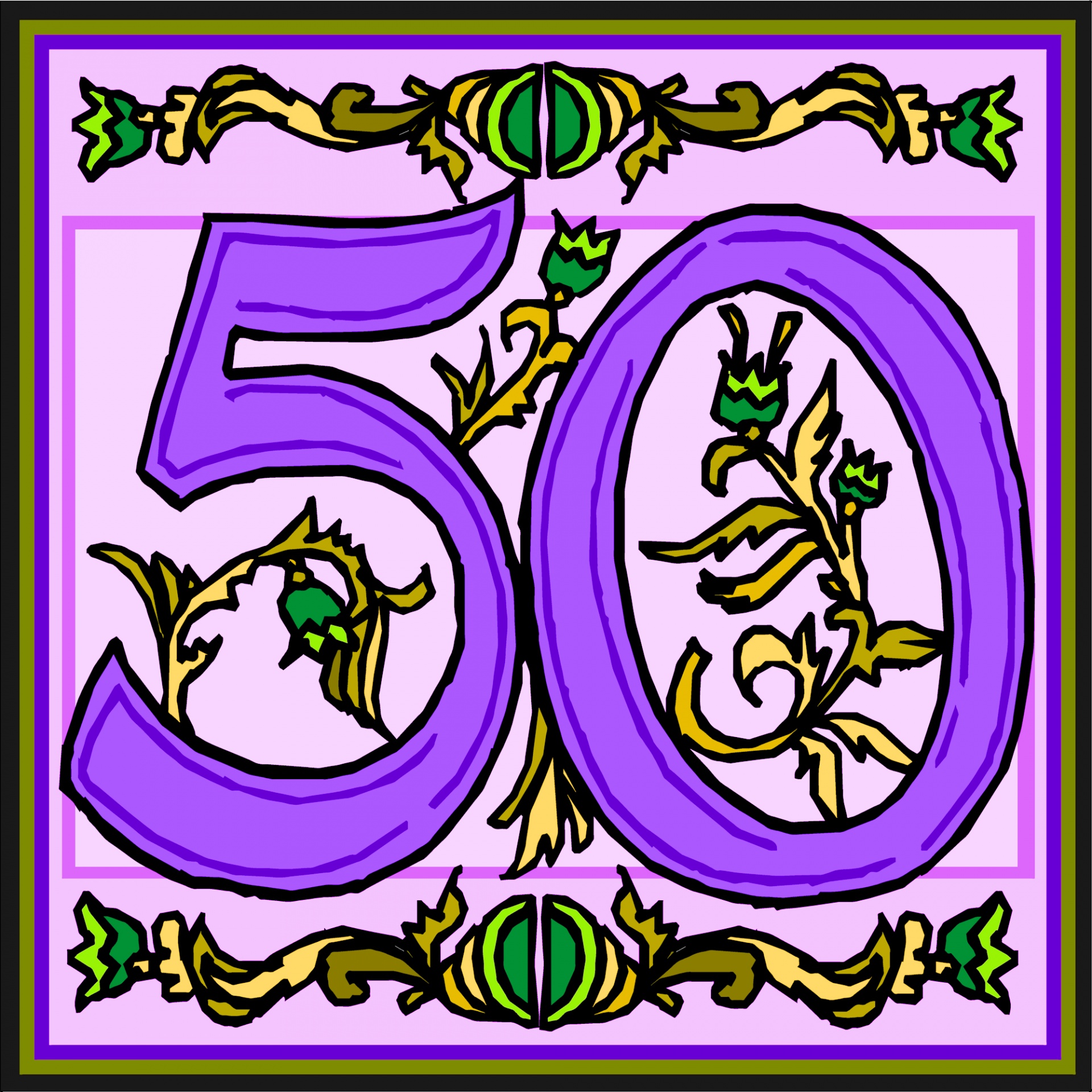 Florido púrpura número 50