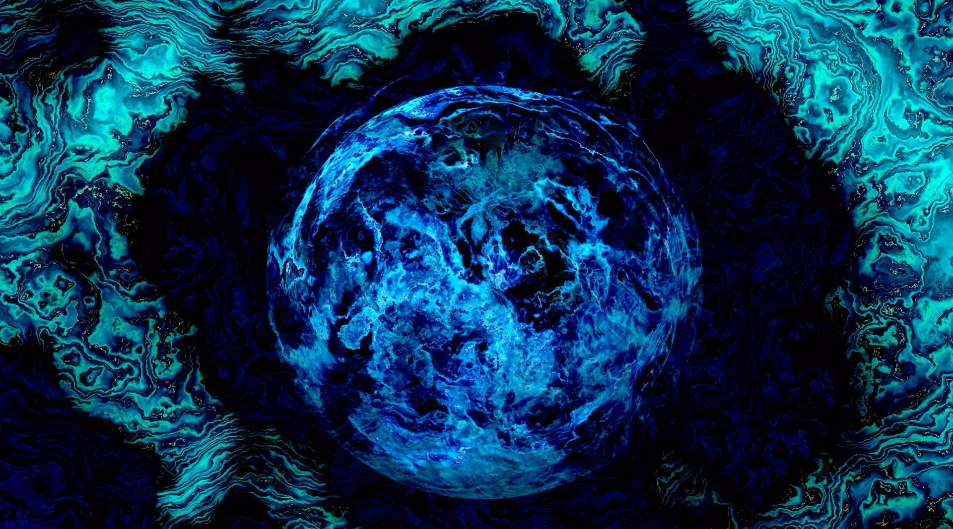Azul vapor Planeta