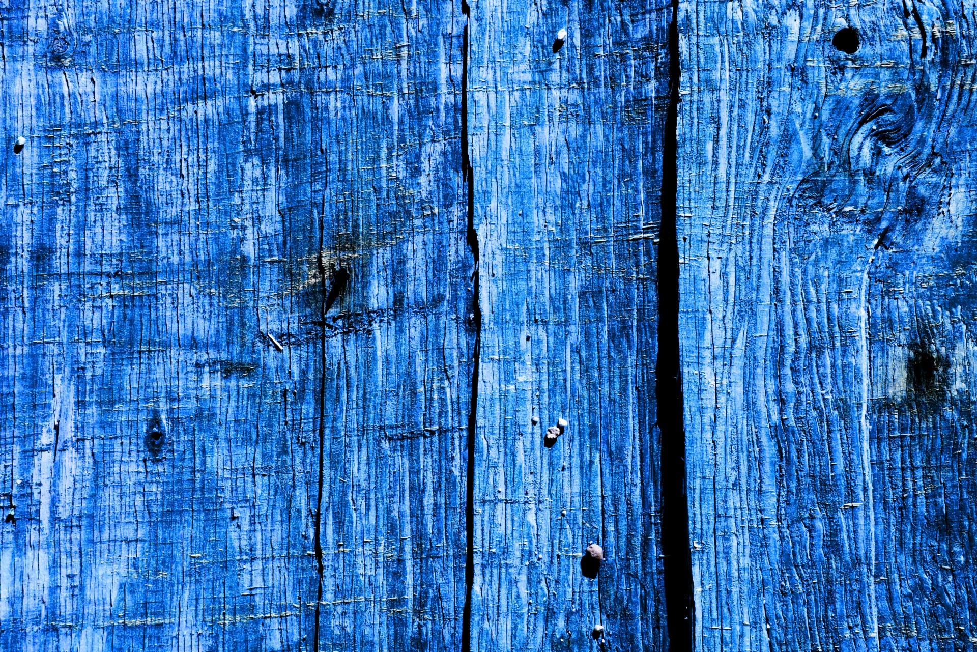 Blue Wood Fence Background