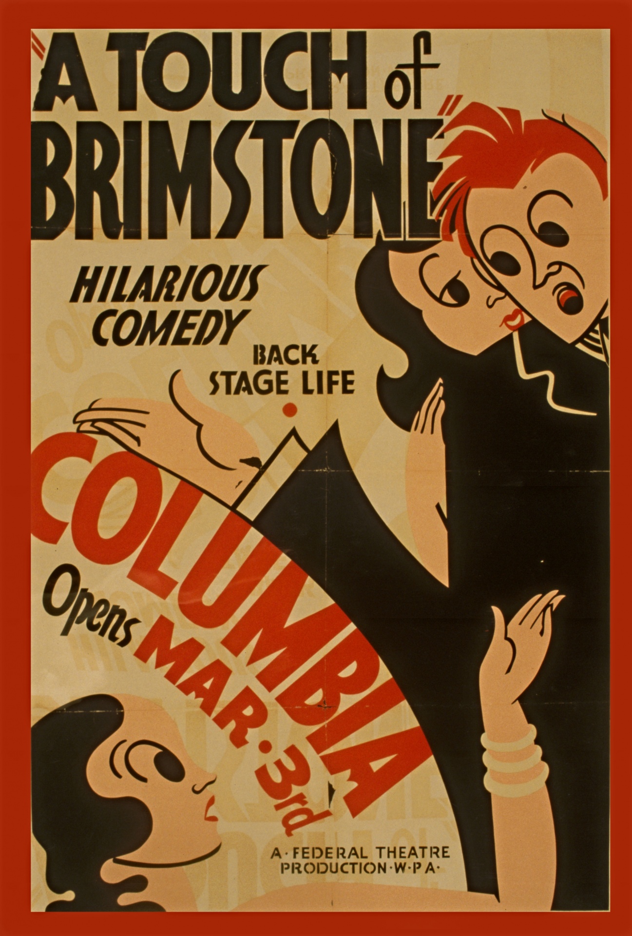 Brimstone Poster Comédia Vintage