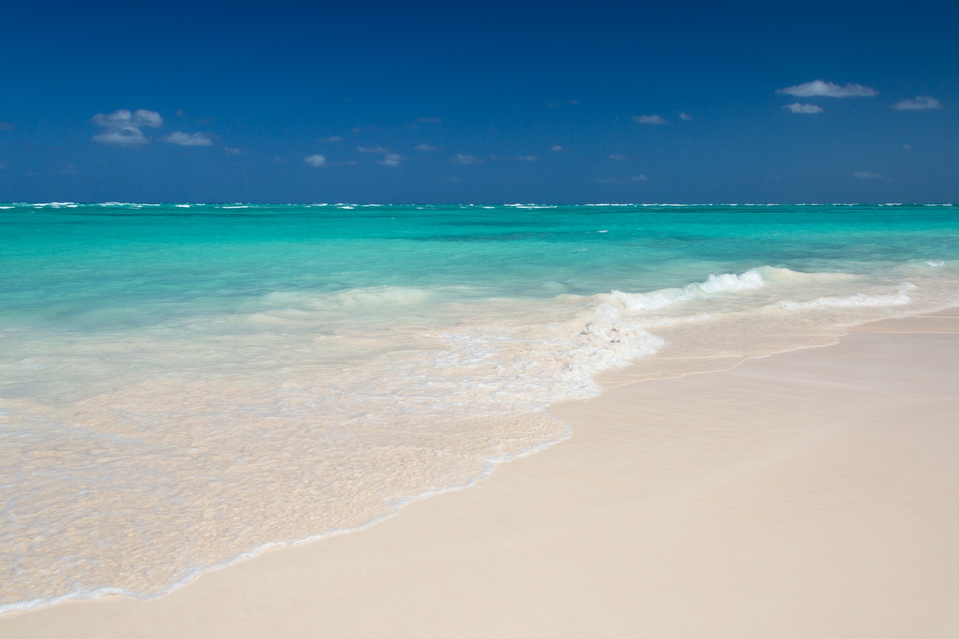 Karibské pláži a nebe